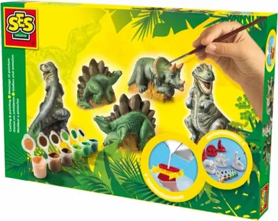 Produktbild von gipsabdruck und Malerei Dinosaurier