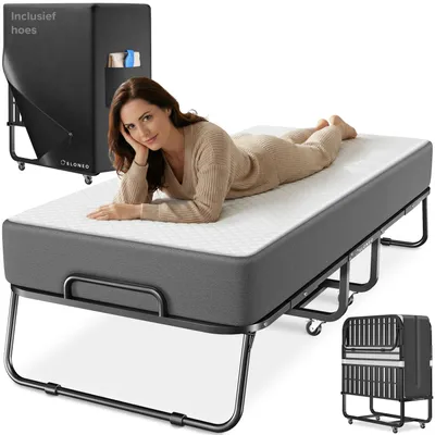 Productafbeelding van ELONEO Opklapbed met matras, 90x200 cm