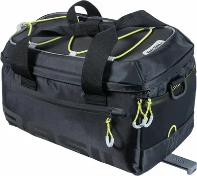 Produktbild von BASIL Gepäckträgertasche "Miles MIK" - schwarz/lime
