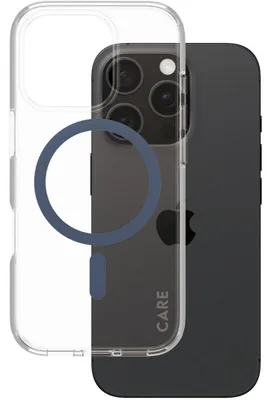 Produktbild von PanzerGlass CARE Flagship Colors iPhone 16 Pro blau