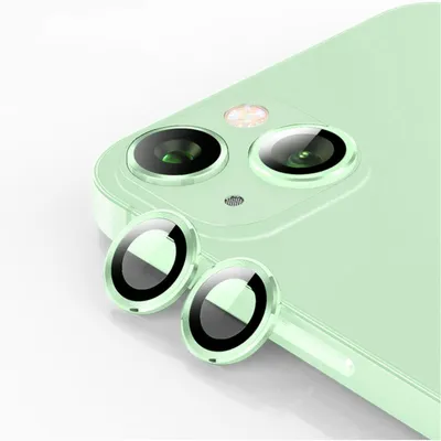 Obrázek produktu pro Pro Apple iPhone 15 / 15 Plus Ochranné sklo Camera Lens Hard Glass H9 Light Green