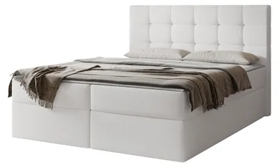 Produktbild von MIRJAN24 Boxspringbett Luanda, Doppelbett mit zwei Bettkästen und Matratze, Ehebett (Farbe: Soft 017, Größe: 180x200 cm)