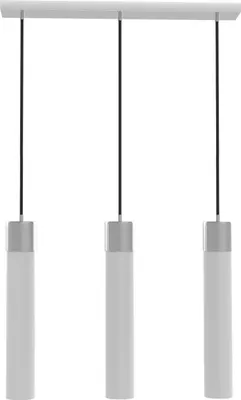 Produktbild von NEG Hängeleuchte TrioTuba (je 9,0cm Tubus) Deckenlampe aus Opalglas und Edelstahl