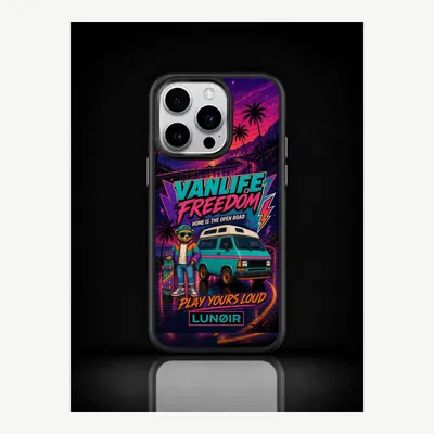 Image de Coque pour iPhone 15 Pro, étui de protection pour téléphone avec motif "vanlife" – LUNØIR ©