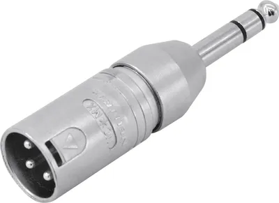 Imagen del producto de Neutrik NTR-NA3MP, XLR, 1/4", color plateado