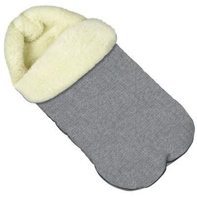 Produktbild von Baby Fußsack WinterFußsack für Kinderwagen, Maße 85 cm, mit Kaputze, Kunstwolle Len [071]