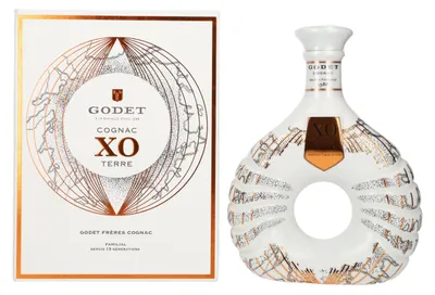 Image de Godet Cognac XO TERRE 40% Vol. 0,7l en boîte cadeau