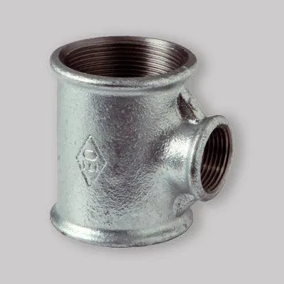 Obrázok produktu pre Zmenšená T-kusová spojka z pozinkovanej liatiny 2" x 1"1/2 x 2"