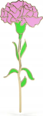 Produktbild von PINETS Blumennadel Nelkenschliff vergoldet 14K