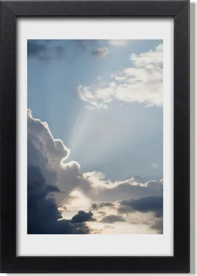 Produktbild von Bild 20x30 MDF-Rahmen, Wandkunst Wolken im Himmel