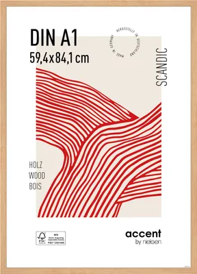 Produktbild von accent by nielsen Holz Bilderrahmen Scandic, 59,4x84,1 cm (A1), Eiche