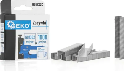 Obrázek produktu pro GEKO Spony do sponkovačky 8 mm, typ G, 1,2×11,3 mm, 1000 ks - G01332C