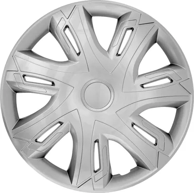 Obrázok produktu pre Lemy kolies pre oceľové disky sada 4 krytiek nábojov vozidla Vhodné pre väčšinu značiek a diskov ABS plast strieborný 14"