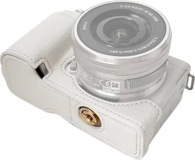 Obrázek produktu pro Přenosné pouzdro na fotoaparát v retro stylu, držák na brašnu na fotoaparát, pouzdro s otvorem ve spodní části, s ramenním popruhem, náhrada za fotoaparát Sony ZVE10