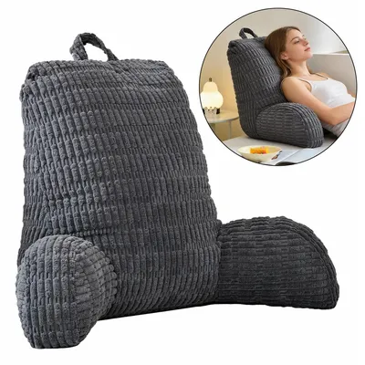 Produktbild von Lesekissen für Bett Und Sofa, mit RüCkenlehne für Erwachsene, Sitzkissen mit RüCkenlehne, zum Fernsehen, Lesen und Spielen mit Mobiltelefonen im Bett