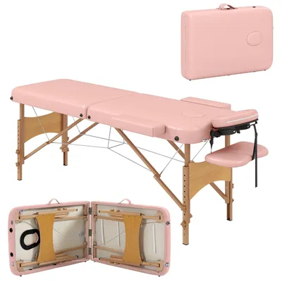 Immagine prodotto di Tavolo da massaggio pieghevole - Lettino per trattamenti - Lettino da massaggio - Letto da massaggio regolabile - 185x60 cm - Altezza 64-88 cm