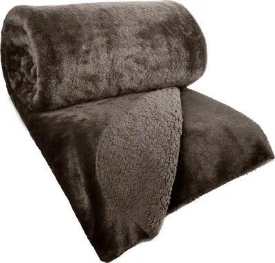 Produktbild von EUROFIRANY | Sofaüberwurf - Bettüberwurf - 170 x 210 cm - braune Tagesdecke