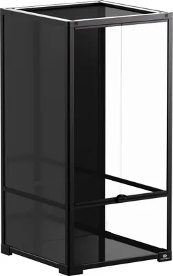 Image de Terra Della Terrarium Knockdown noir, dimensions : 45 x 45 x 90 cm