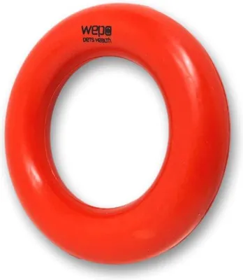 Image de Anneau de jeu pour chien 9 cm, rouge - Accessoires d'entraînement pour chiens