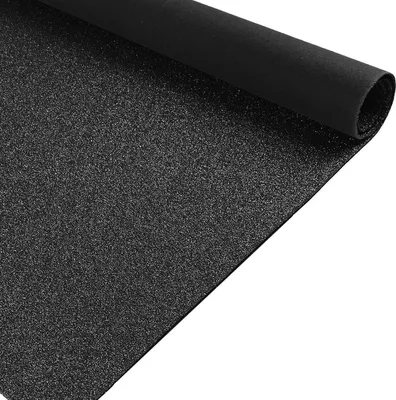 Produktbild von Primaflor Eventteppich GLIMMER - Schwarz - 1,00m x 5,00m - Meterware - Schwer Entflammbarer Messeteppich, Rutschfester Hochzeichtsläufer, Läufer für Hochzeiten mit Glitzereffekt