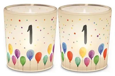 Produktbild von Licht + Teelicht D6H6 Geburtstag Zahl 1