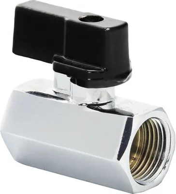 Image de Mini robinet d'arrêt à boisseau sphérique 3/8" femelle à tarauder