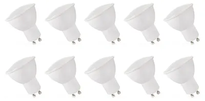 Productafbeelding van Spectrum LED Spot PAR16 GU10 Mat - 1.5W 110lm 4000K - Neutraalwit - Vervangt 23W - 10 stuks