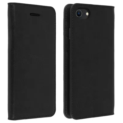 Immagine prodotto di Avizar, flip cover a portafoglio per iPhone 7 / 8 / SE 2020 - funzione stand, nero