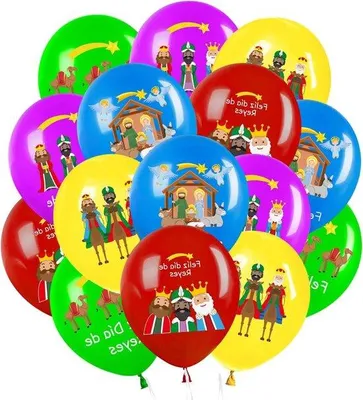 Image de Lot de 33 ballons en aluminium pour la décoration de Noël et d'anniversaire