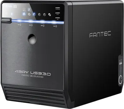 Produktbild von FANTEC QB-35US3-6G schwarz 4x3,5 SATA HDD USB3.0 eSATA