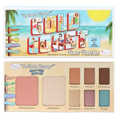 Zdjęcie produktu dla The Balm Gold Coast Face Wielofunkcyjna paleta do makijazu, 10g