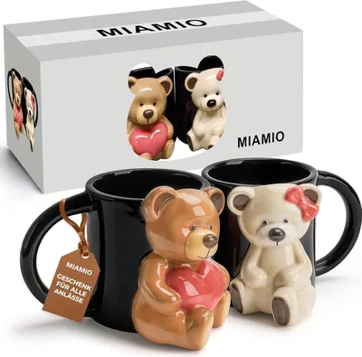 Produktbild von Keramische 3D-Tiermokken 350ml für Kaffee, Tee, Geschenk