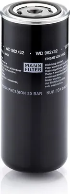 Produktbild von Ölfilter MANN-FILTER WD 962/32 Anschraubfilter