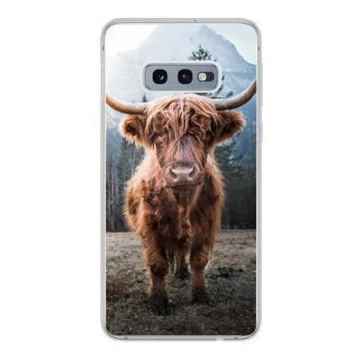 Produktbild von MuchoWow® Handyhülle Schutzhülle Hülle für Samsung Galaxy S10e Schottischer Highlander - Berg - Tier Silikon Softcase Handy Hülle - Handy