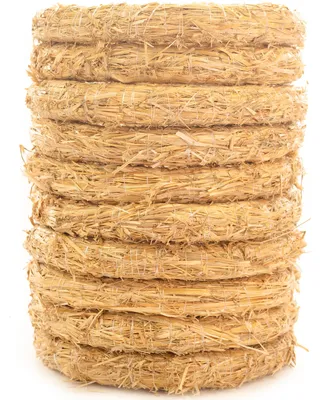 Produktbild von 10er Set Strohrömer, Durchmesser 30 cm, Stärke 4 cm
