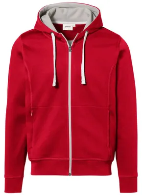 Produktbild von HAKRO Hakro Herren Kapuzen-Jacke Bonded #455 Gr. M rot