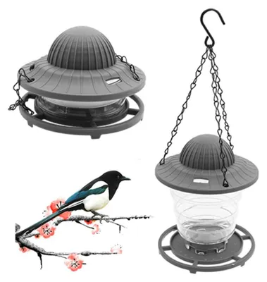 Vogelhäuschen wetterfest, aufhängbar, für Wildvögel, Garten & Balkon