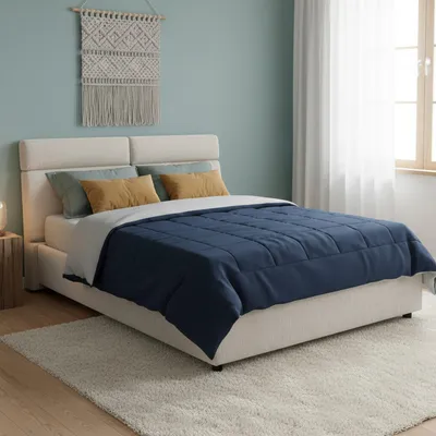 Image de Annus - Lit Double, Beige, Matelas Inclus  Italy