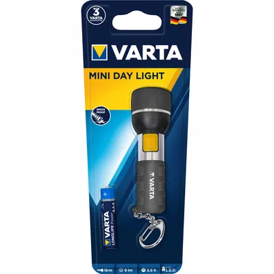 Immagine prodotto di Varta Mini Day Light 1AAA Nero Torcia portachiavi LED