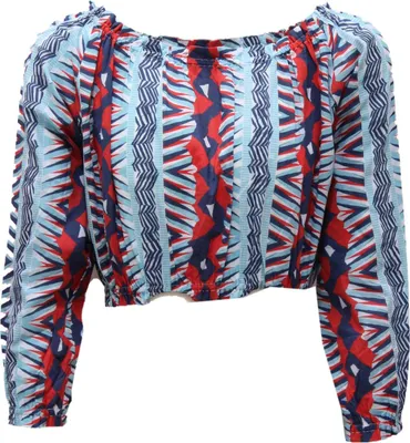Immagine prodotto di 4835AN camicia bimba DONDUP girl kids cropped shirt