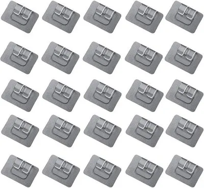 Productafbeelding van Ibenzoa® set van 30 bevestigingsclips voor autovloermatten, transparant (ABS) – Fixeerclips voor een veilige bevestiging van autovloermatten