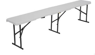 Produktbild von Nc3404 Klappbare Gartenbank 183 Cm Weiss Nils Camp