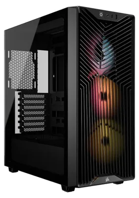 Produktbild von Corsair 3200D RS ARGB Gaming Midi-Tower Glasfenster 3 ARGB Lüfter Black Edition