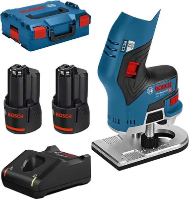 Zdjęcie produktu dla Bosch GKF 12V-8 Professional, Czarny, Niebieski, Czerwony, 13000 RPM, 8 mm, 2,5 m/s², 1,5 m/s², Bateria