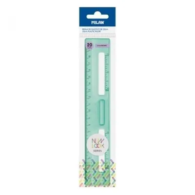 Produktbild von Milan Transparentes Lineal Neue Look-serie Grün 20 Cm Durchsichtig  Durchsichtig One Size