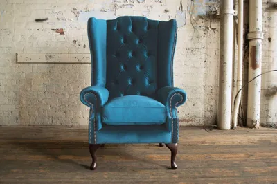 Image de Fauteuil à oreilles Chesterfield Fauteuil Canapé Chaise TV Lounge Relax Designer