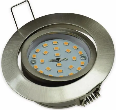 Produktbild von CHILITEC LED-Einbauleuchte "Flat-32" EEK F, 5 W, 470 lm, 2900 K, Edelstahl