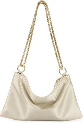 Productafbeelding van Solidchoice - Satijnen Avondtas, Glitterende Clutch Handtas voor Feest en Bruiloft