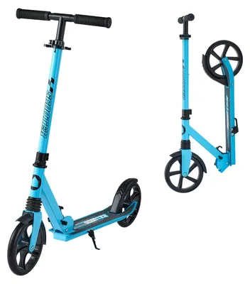Kinder-Scooter, klappbar, höhenverstellbar, bis 100 kg, schwarz+blau