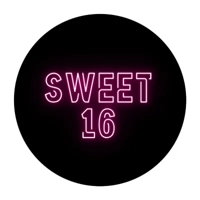 Produktbild von Tortenaufleger Sweet 16 - Geburtstag 20cm Fondant Motiv 1